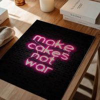 Make Cakes Pink Neon Print