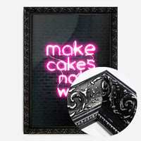 Make Cakes Pink Neon Print