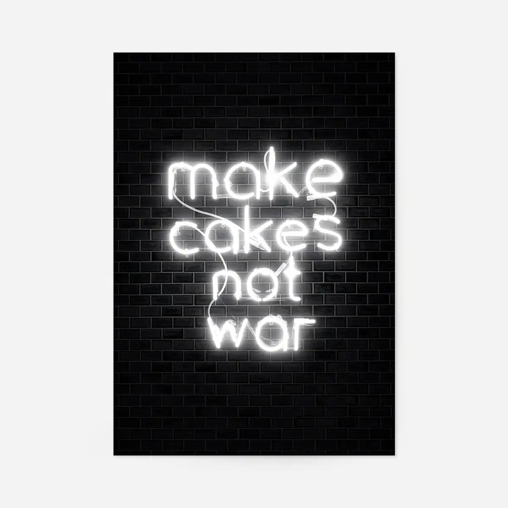 Make Cakes Neon Print