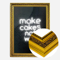 Make Cakes White Neon Print