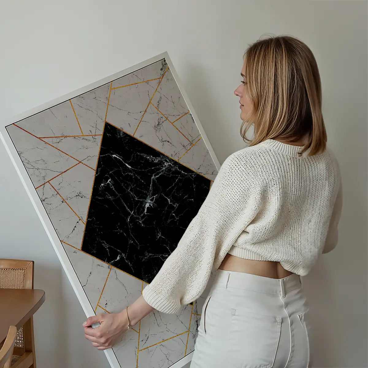 Marble Diamond Print