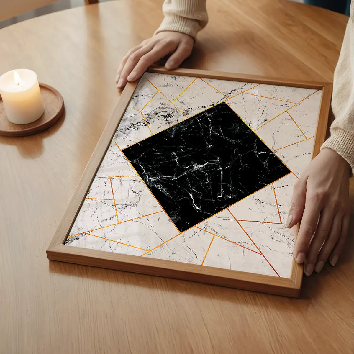 Marble Diamond Print