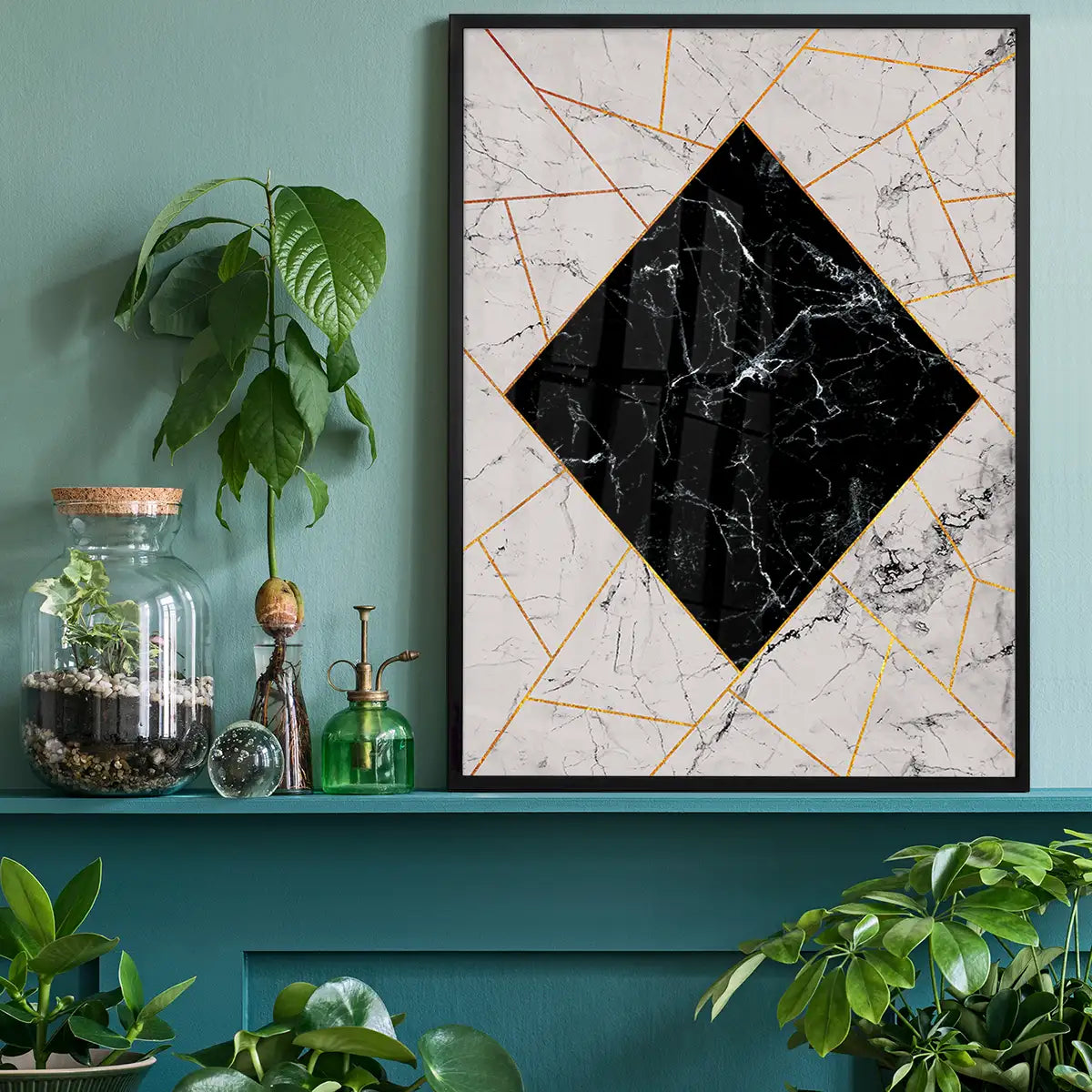Marble Diamond Print