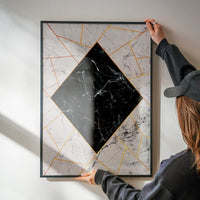 Marble Diamond Print