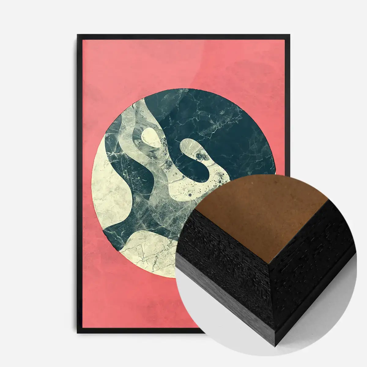 Marble Moon Pink Print