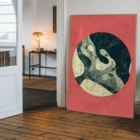 Marble Moon Pink Print
