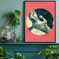 Marble Moon Pink Print