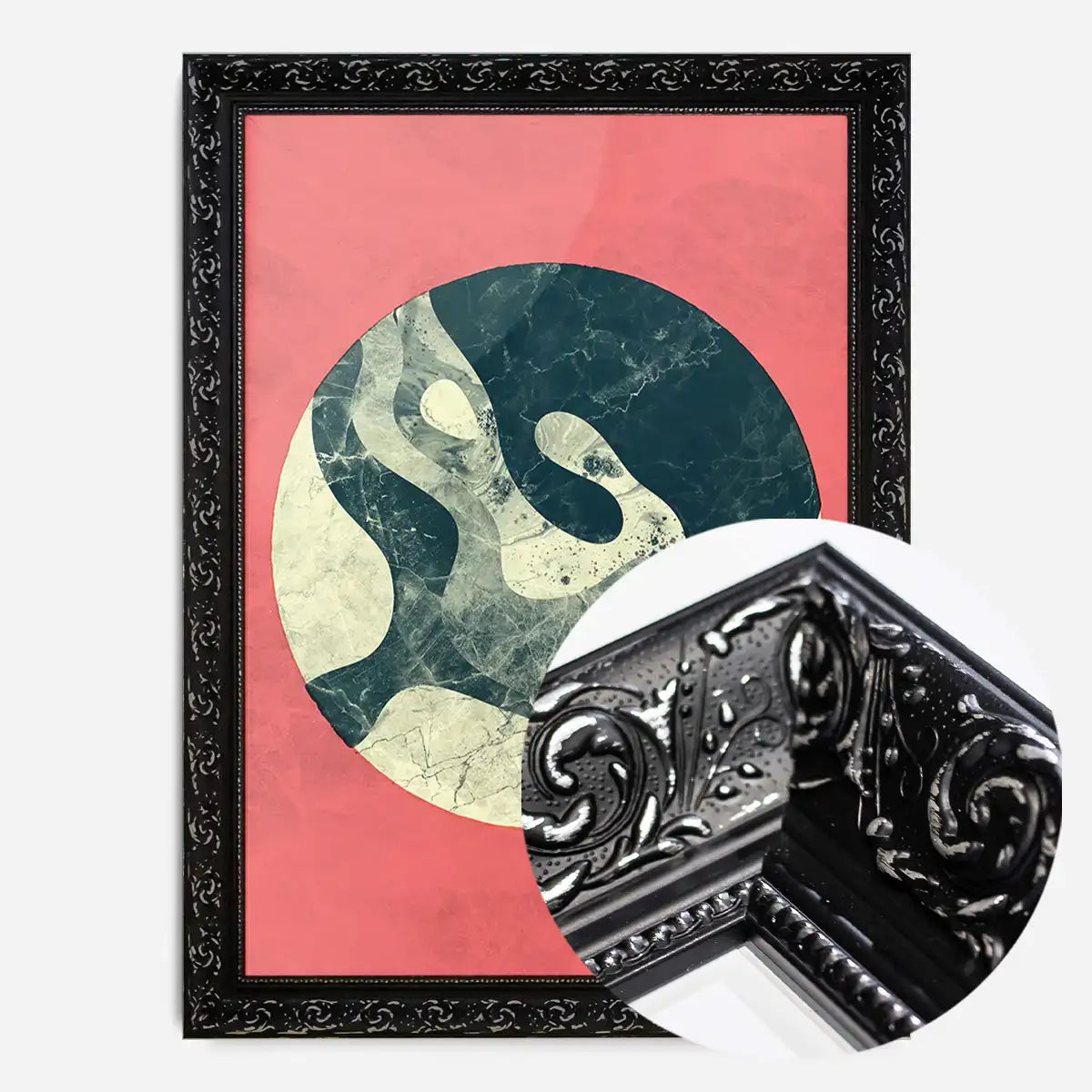 Marble Moon Pink Print