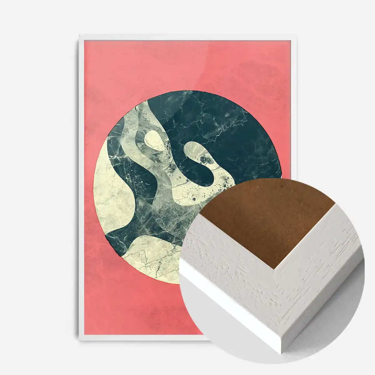 Marble Moon Pink Print