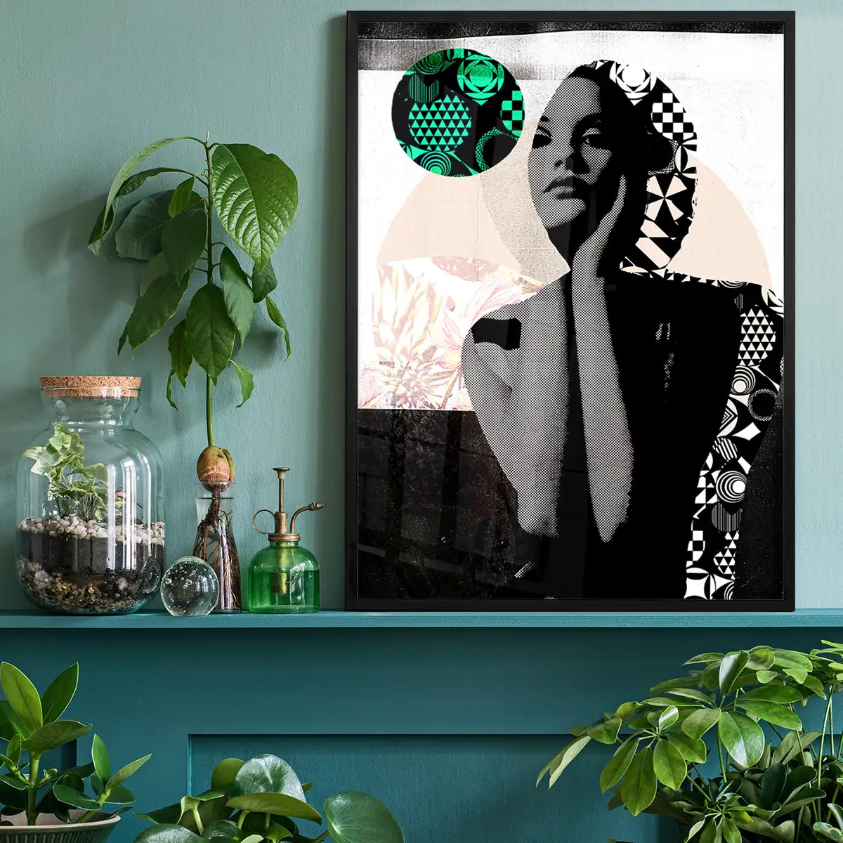 Model 1 Black And White Print