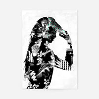 Model 2 Black And White Print