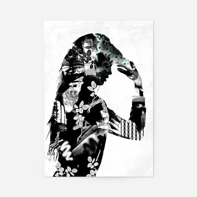 Model 2 Black And White Print