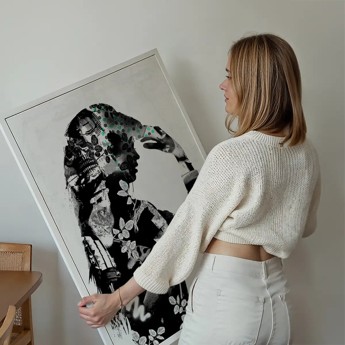 Model 2 Black And White Print