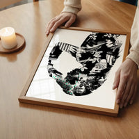 Model 2 Black And White Print