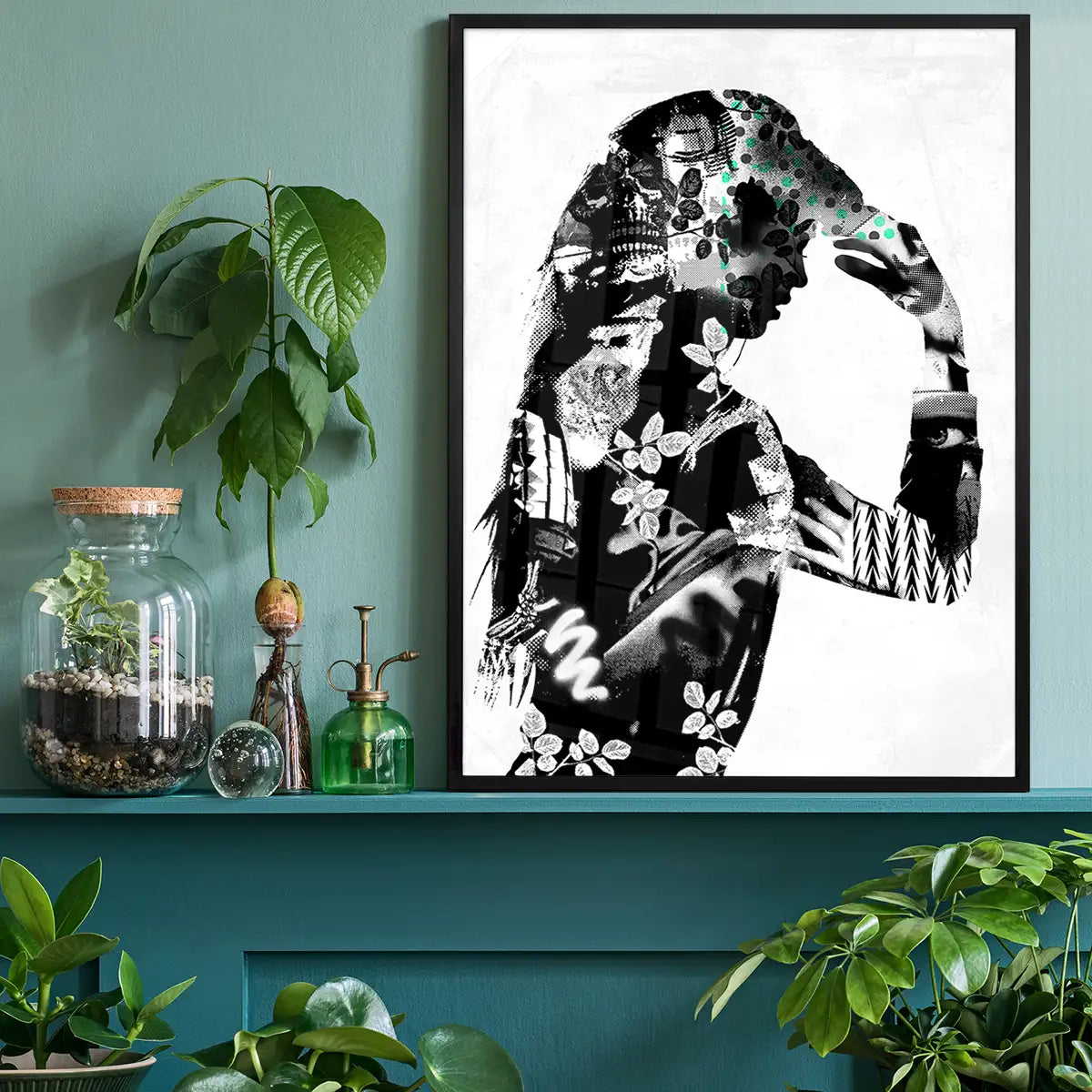 Model 2 Black And White Print