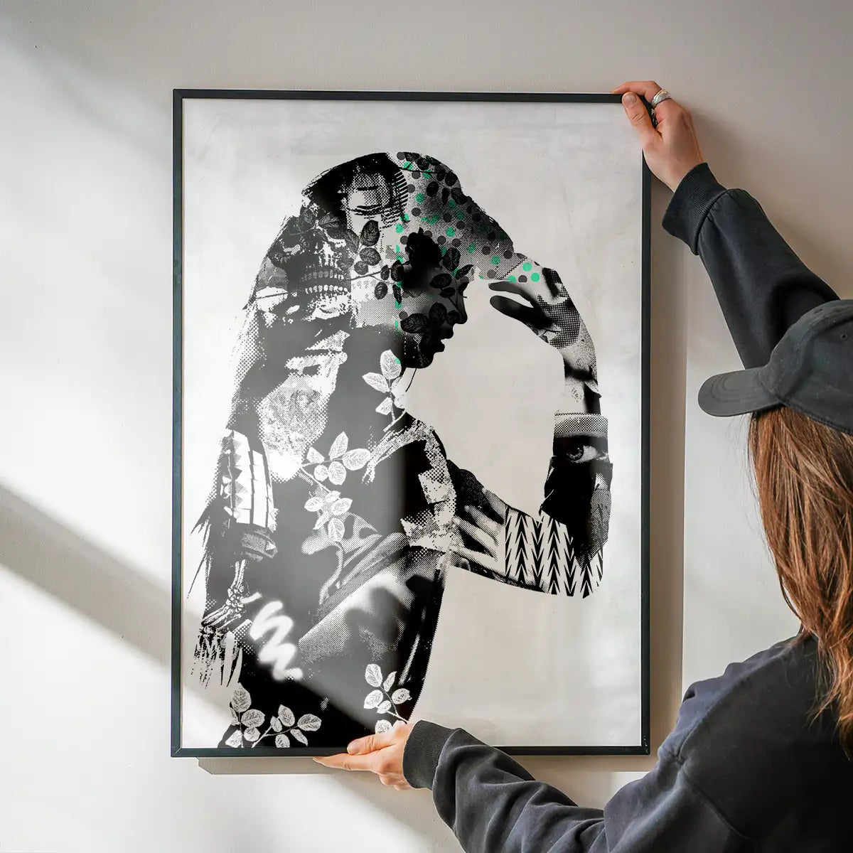Model 2 Black And White Print