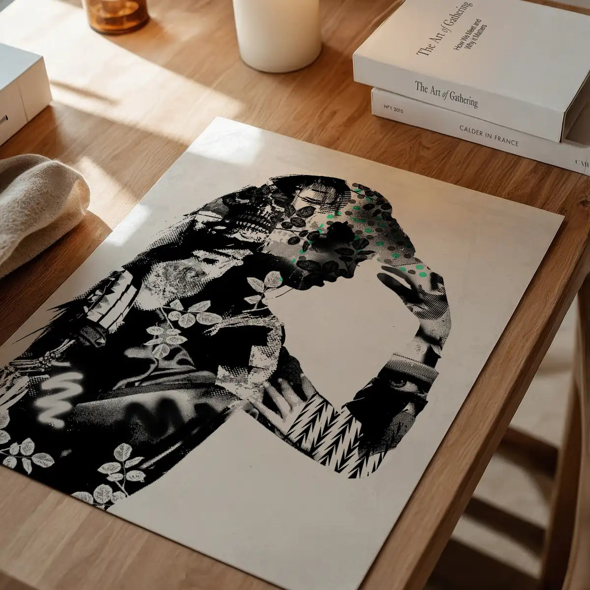 Model 2 Black And White Print