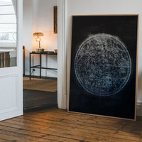 Nautical Map Black Print