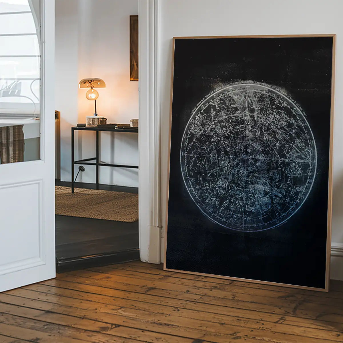 Nautical Map Black Print