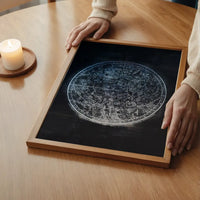 Nautical Map Black Print