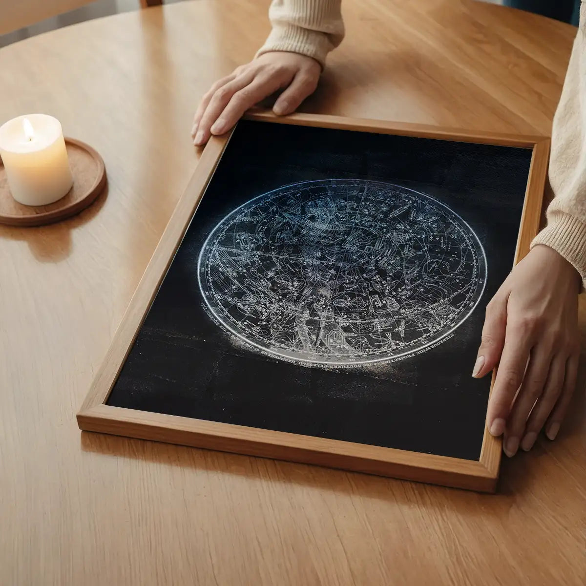 Nautical Map Black Print