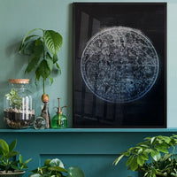 Nautical Map Black Print