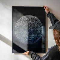 Nautical Map Black Print