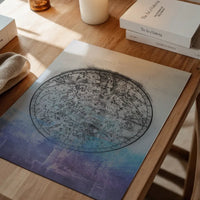 Nautical Map Blue Blend Print