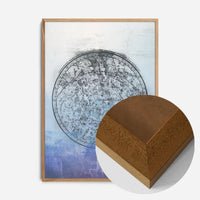 Nautical Map Blue Blend Print