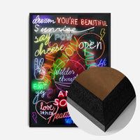 Neon Sign Mashup Print