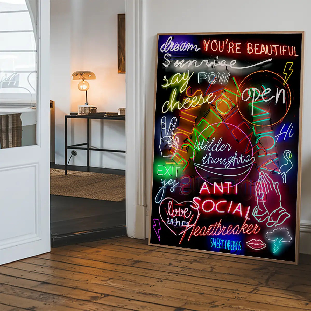 Neon Sign Mashup Print