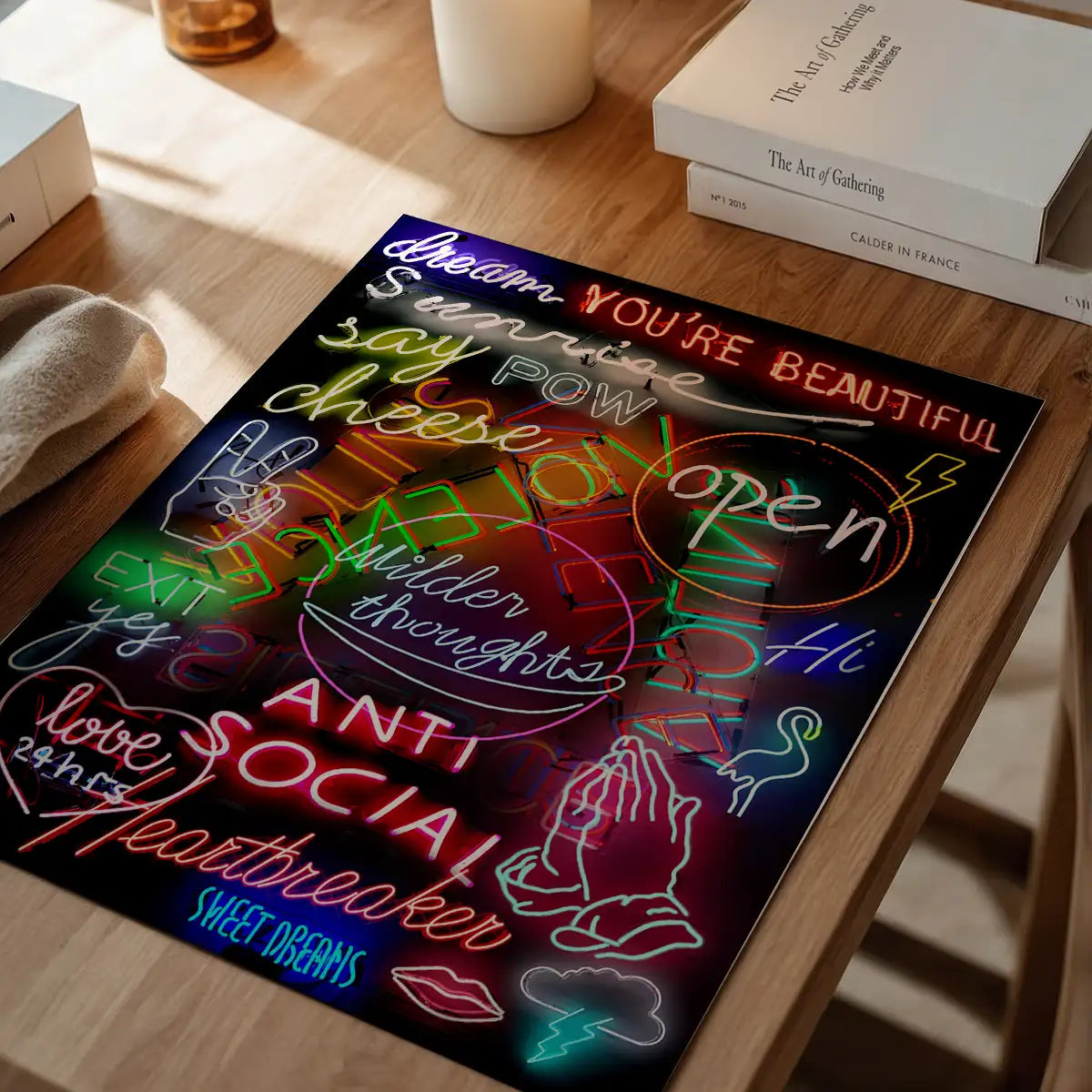 Neon Sign Mashup Print