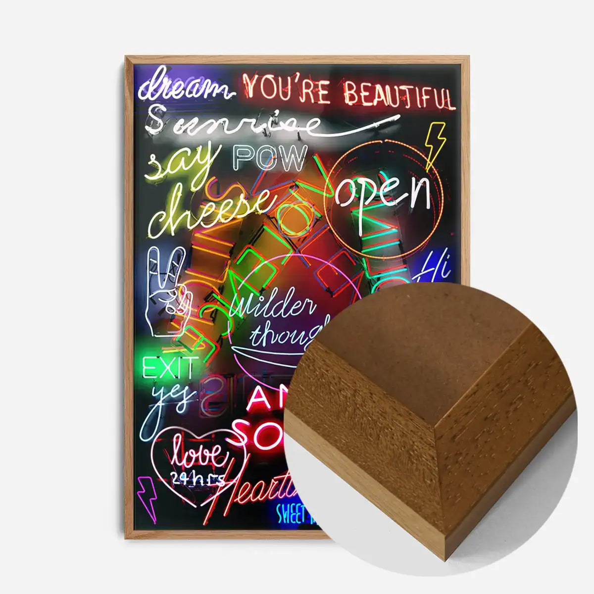 Neon Sign Mashup Print