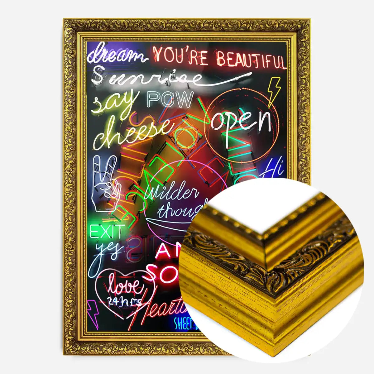 Neon Sign Mashup Print