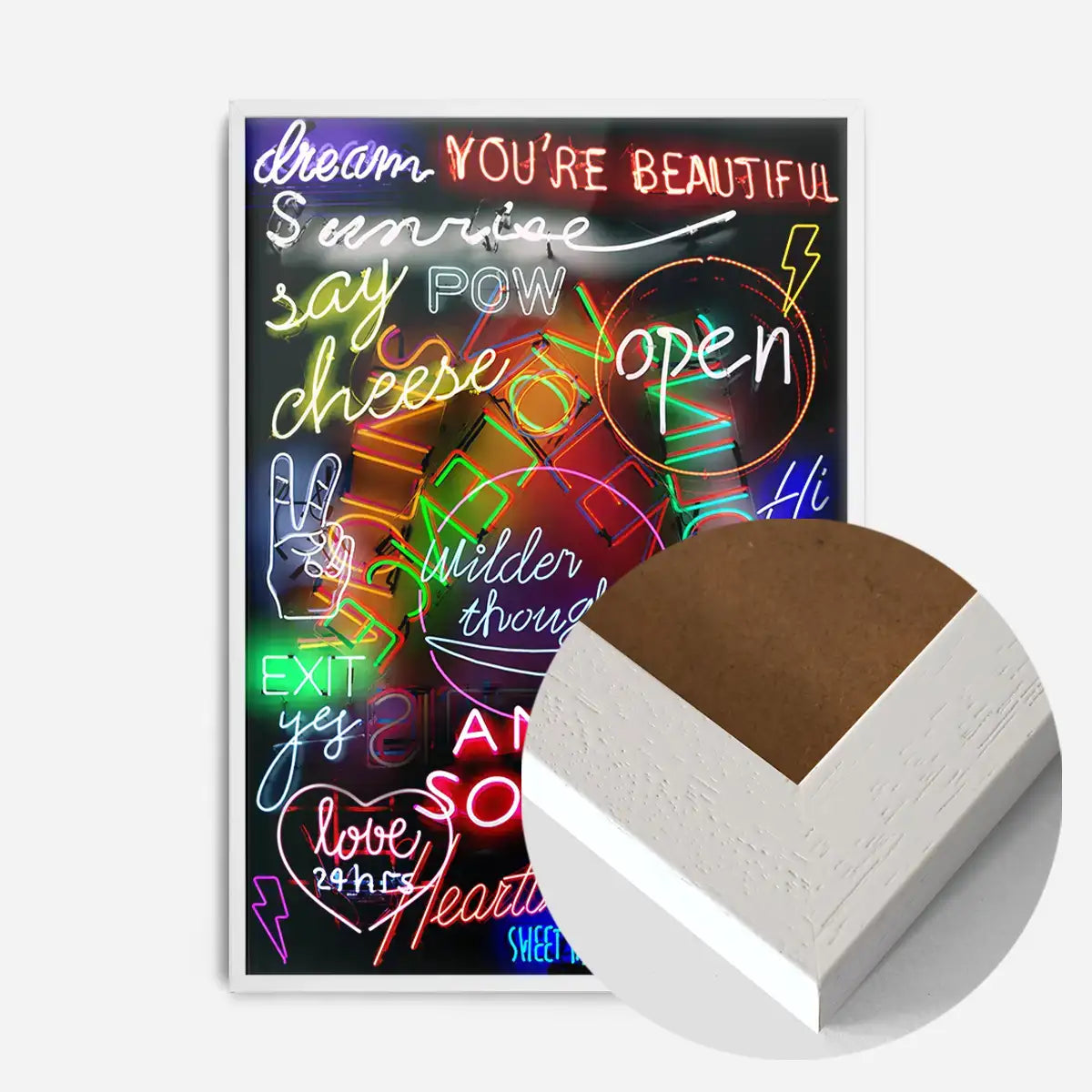 Neon Sign Mashup Print