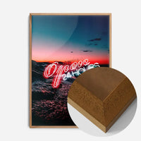 Open 24 Hours Ocean Neon Print