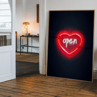 Open Heart Neon Print