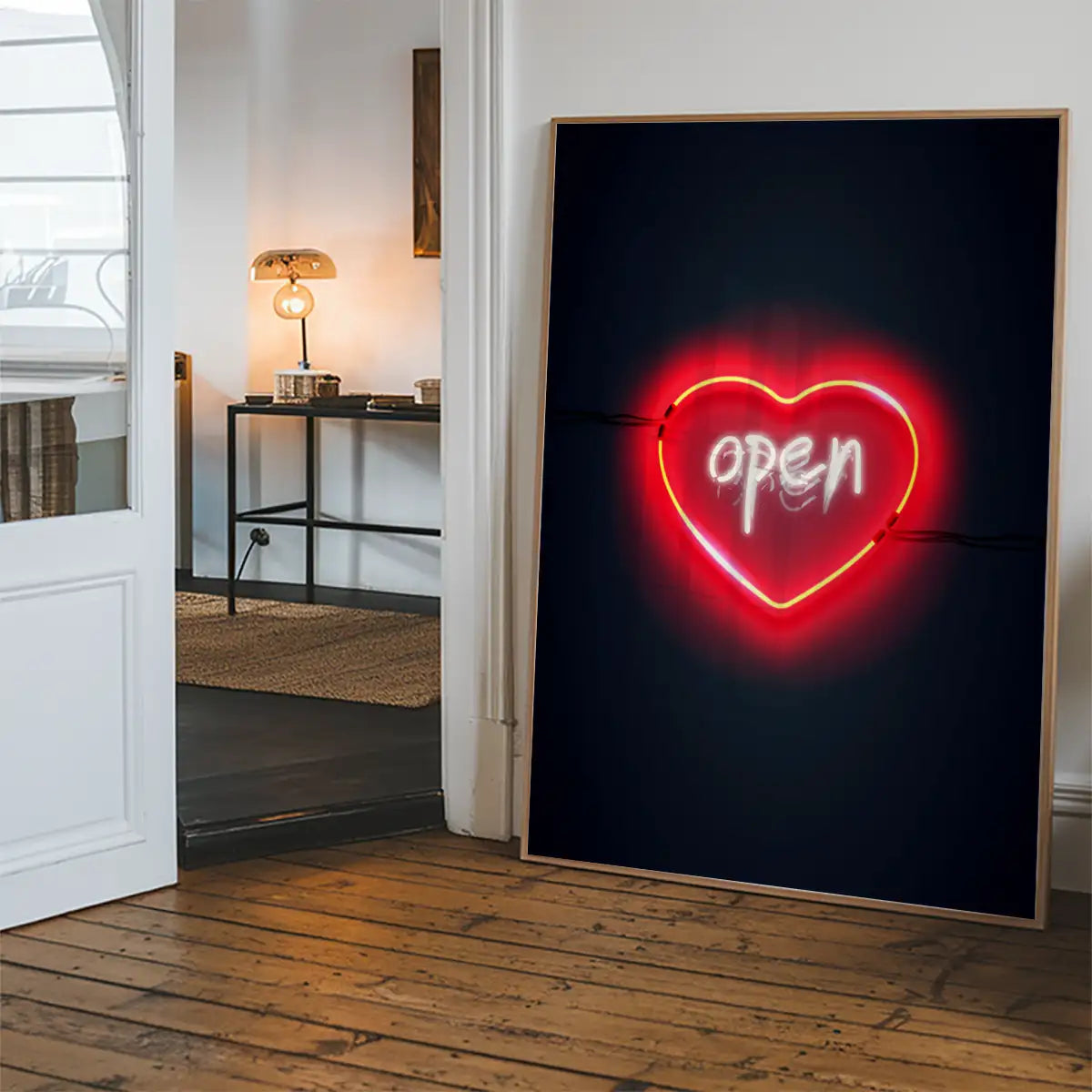 Open Heart Neon Print