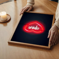 Open Heart Neon Print