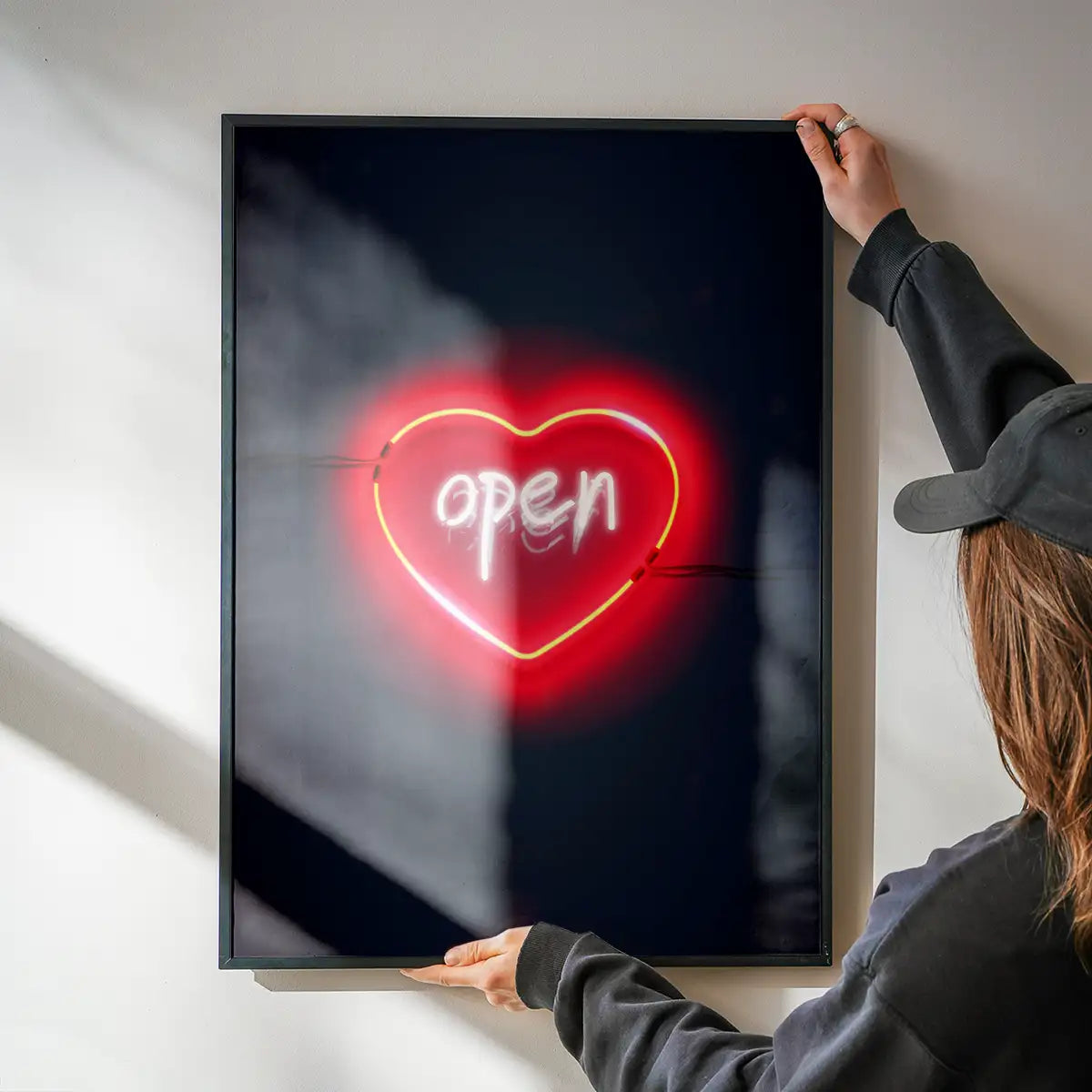 Open Heart Neon Print
