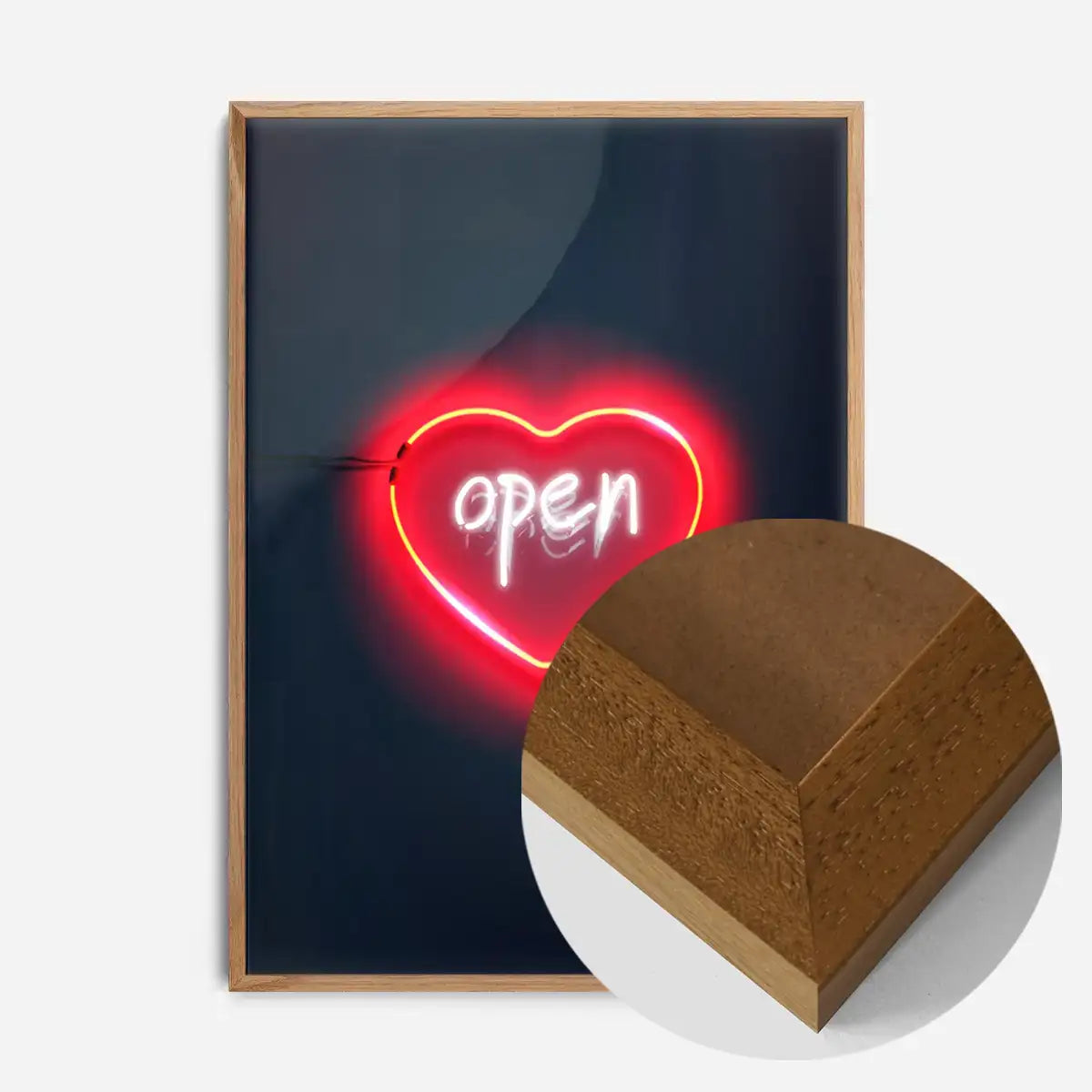 Open Heart Neon Print