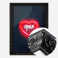 Black Ornate Frame