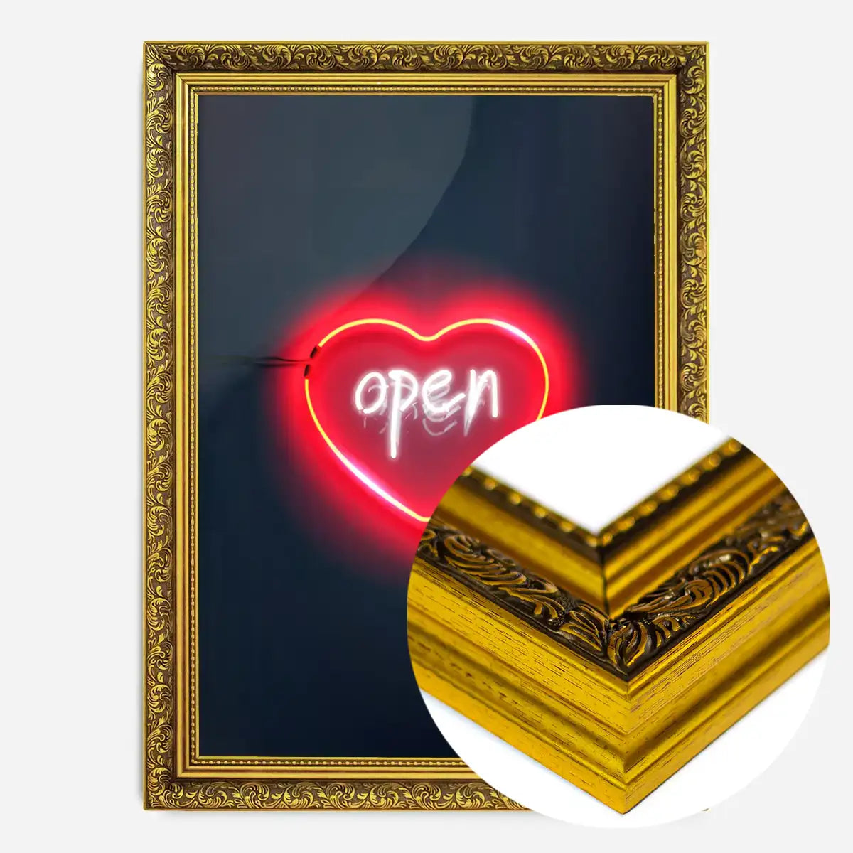 Open Heart Neon Print