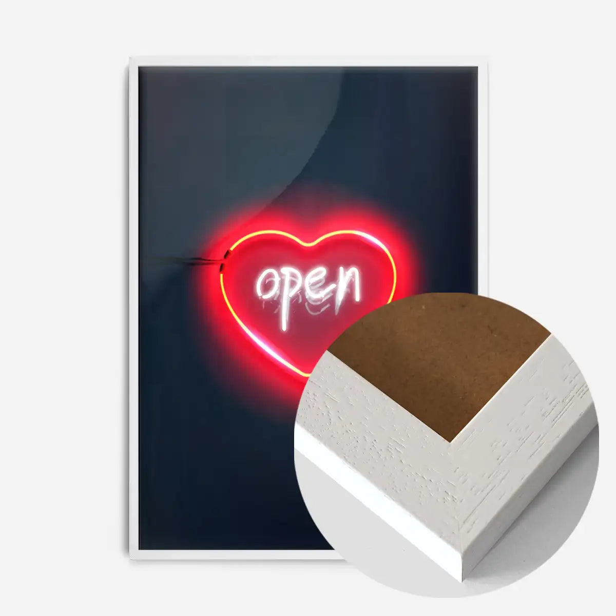 Open Heart Neon Print