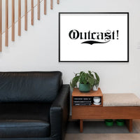 Outcast Typography Print
