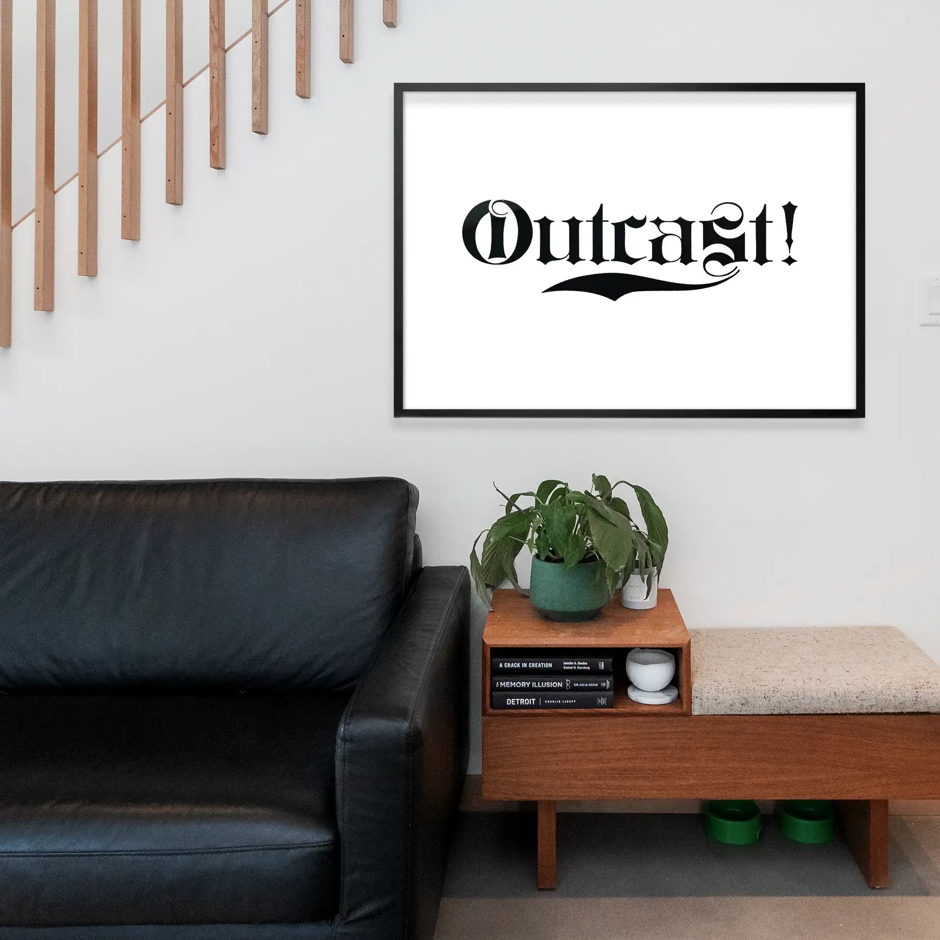 Outcast Typography Print