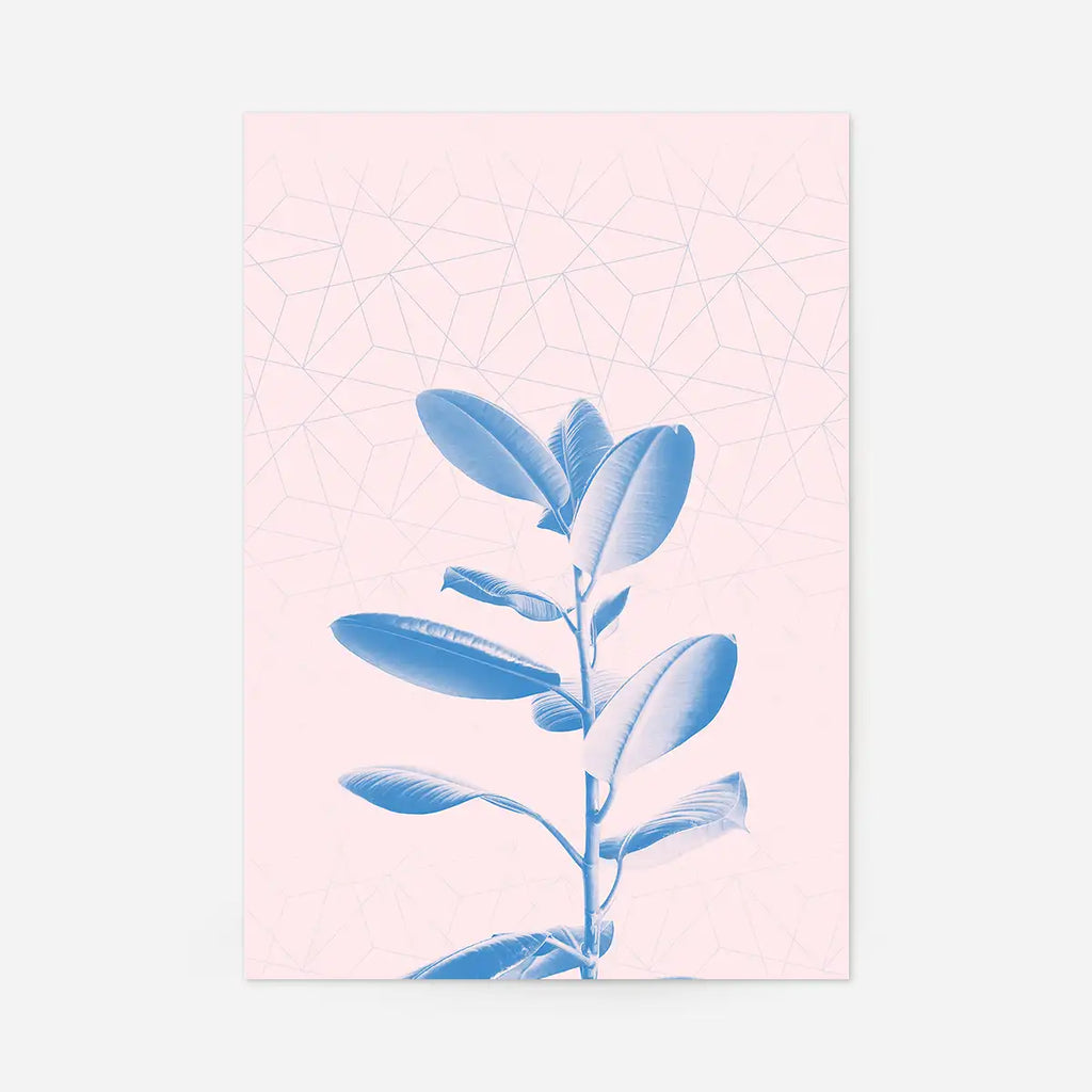 Plant Geometric Blend Print