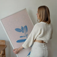 Plant Geometric Pink Blend Print