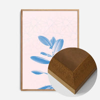 Plant Geometric Pink Blend Print