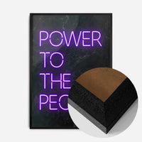 Power To The People Neon Print